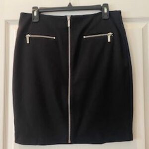 Michael Kors Mini-skirt black with zippers size 10
